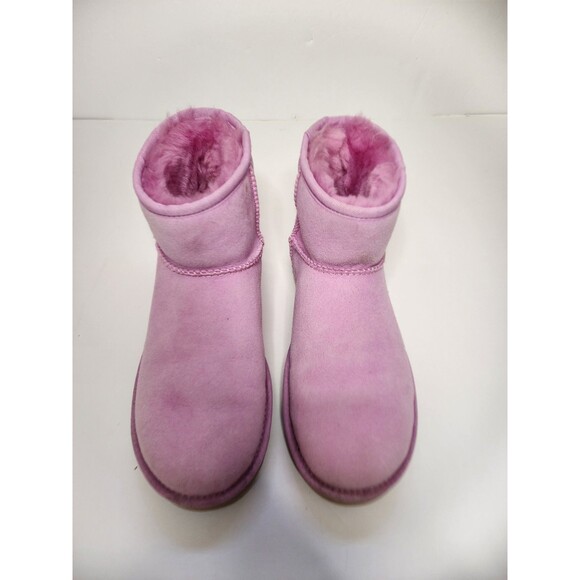 UGG Boots Womens 8 Pink Classic Mini II - Picture 1 of 8